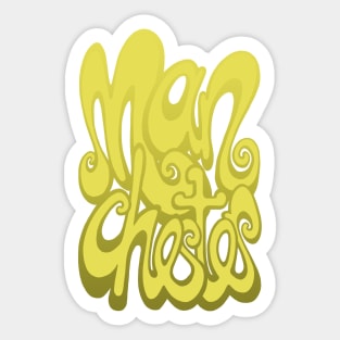 Manchester lettering - Meadowlark Yellow Sticker